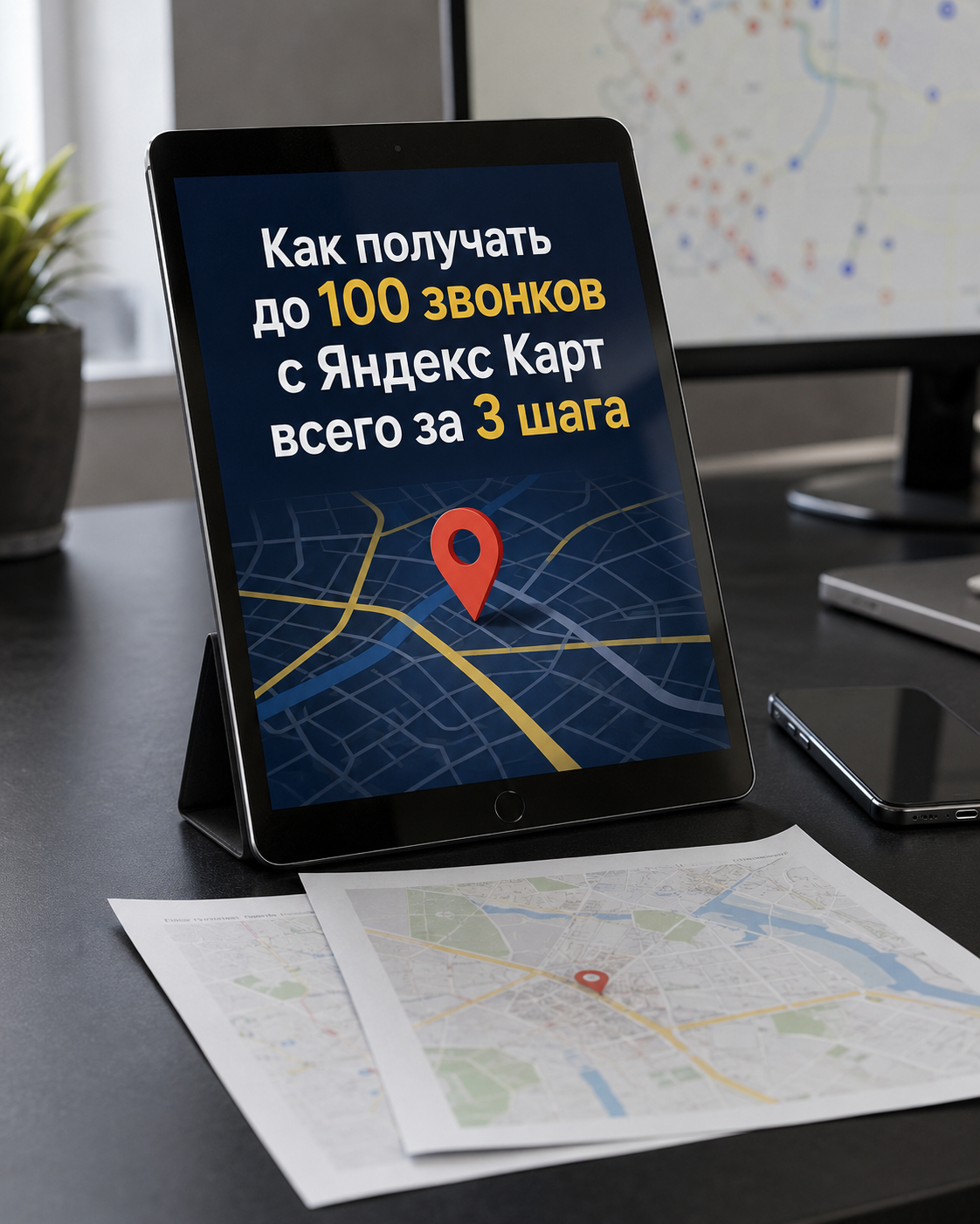 Как получать до [[100 звонков]] с Яндекс Карт всего за 3 шага
